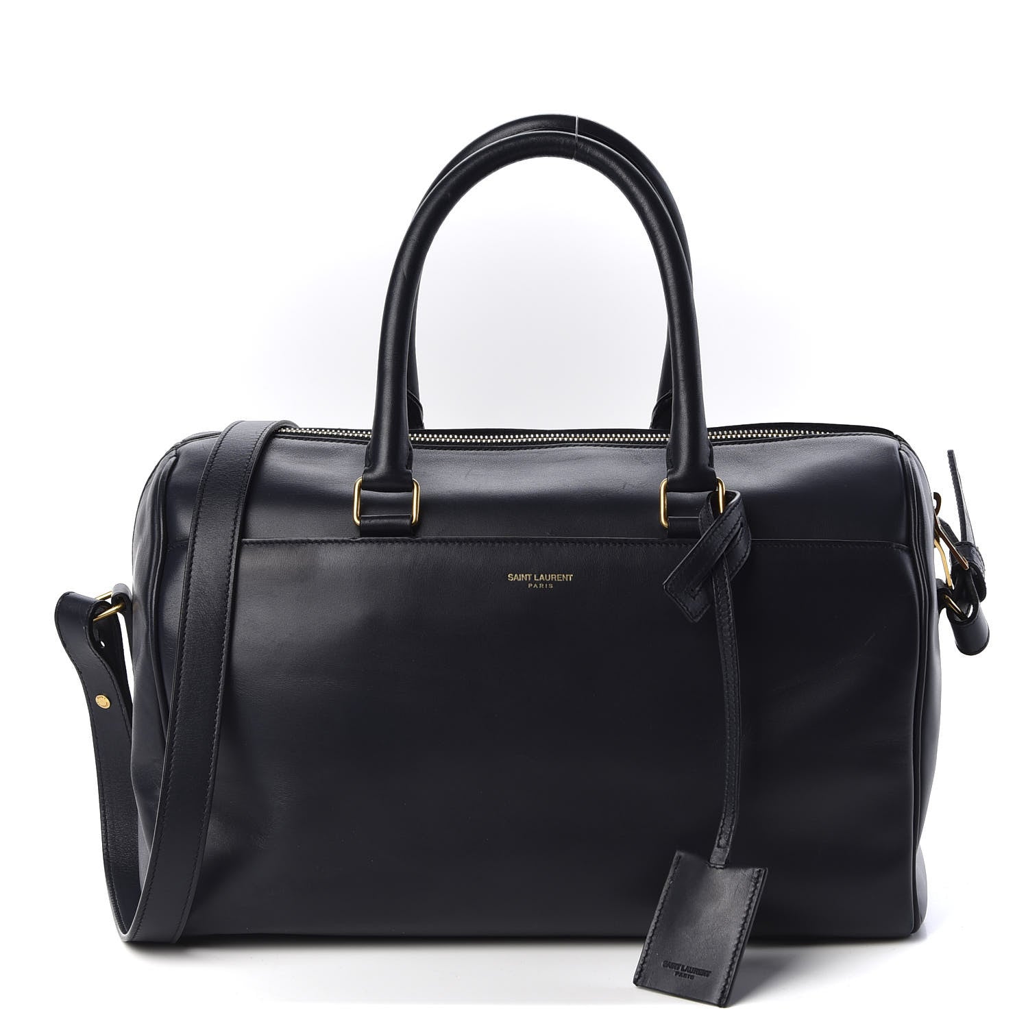 Saint Laurent Calfskin Classic Duffle 6 Navy 1 of 9