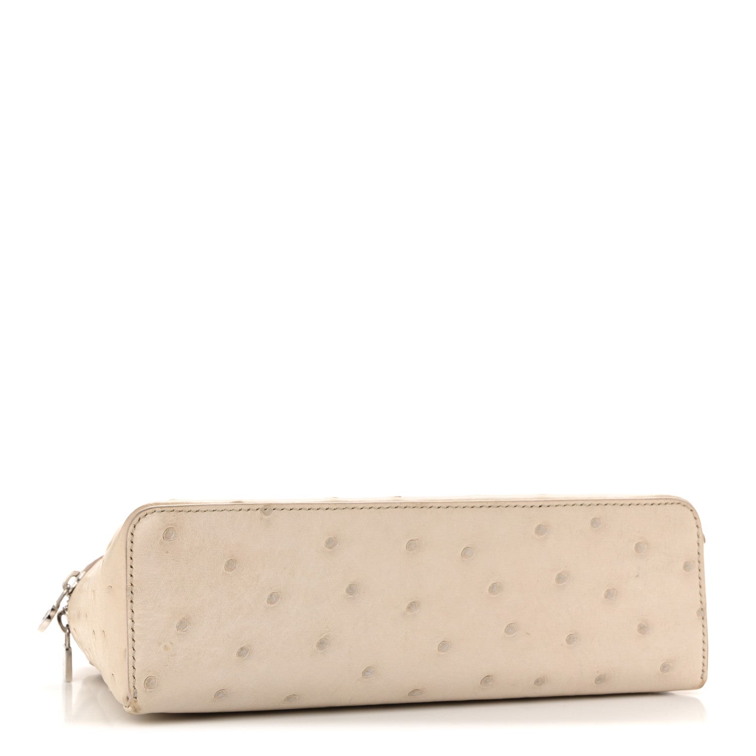 Loro Piana Ostrich L19 Extra Pocket Pouch Inca Stone 4 of 12