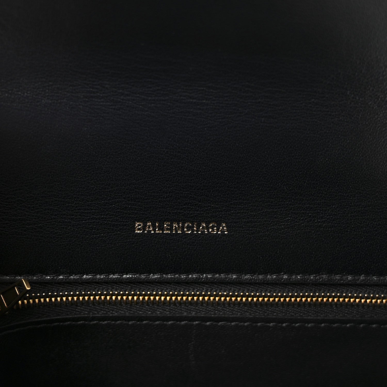 Balenciaga Shiny Box Calfskin Small Hourglass Top Handle Bag Black 6 of 9