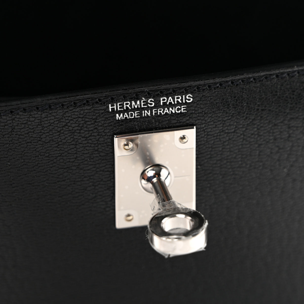 Hermes Chevre Chamkila Clou de Coeur Mini Kelly Sellier 20 Black 6 of 11