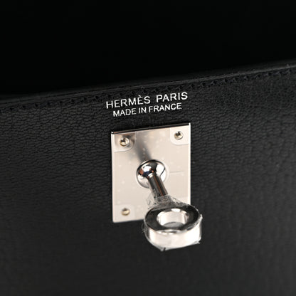 Hermes Chevre Chamkila Clou de Coeur Mini Kelly Sellier 20 Black 6 of 11