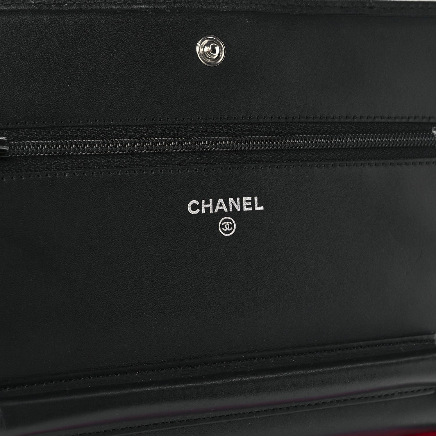 Chanel Calfskin Quilted Cambon Wallet On Chain WOC Black 6 of 12