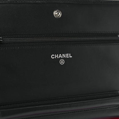 Chanel Calfskin Quilted Cambon Wallet On Chain WOC Black 6 of 12