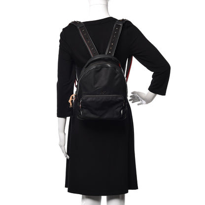 Christian Louboutin Nylon Calfskin Small Backloubi Backpack Black 2 of 10