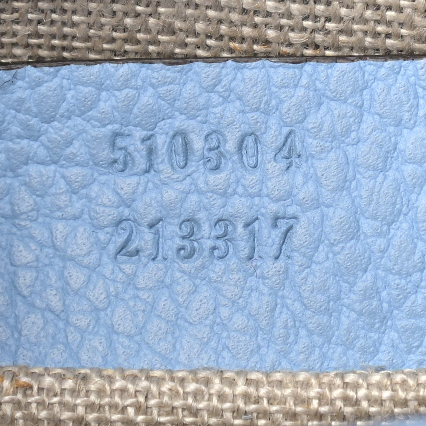 Dollar Calfskin Small Interlocking G Shoulder Bag Mineral Blue