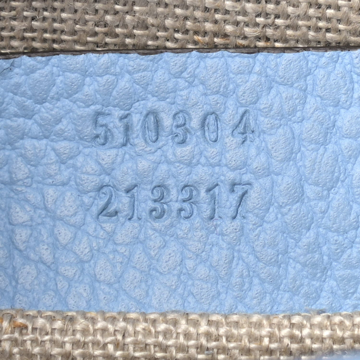 Gucci Dollar Calfskin Small Interlocking G Shoulder Bag Mineral Blue 7 of 9