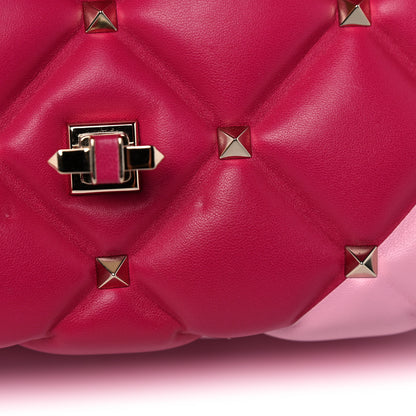 Valentino Garavani Nappa Medium Candystud Top Handle Bag Absolute Disco Pink 21 of 27