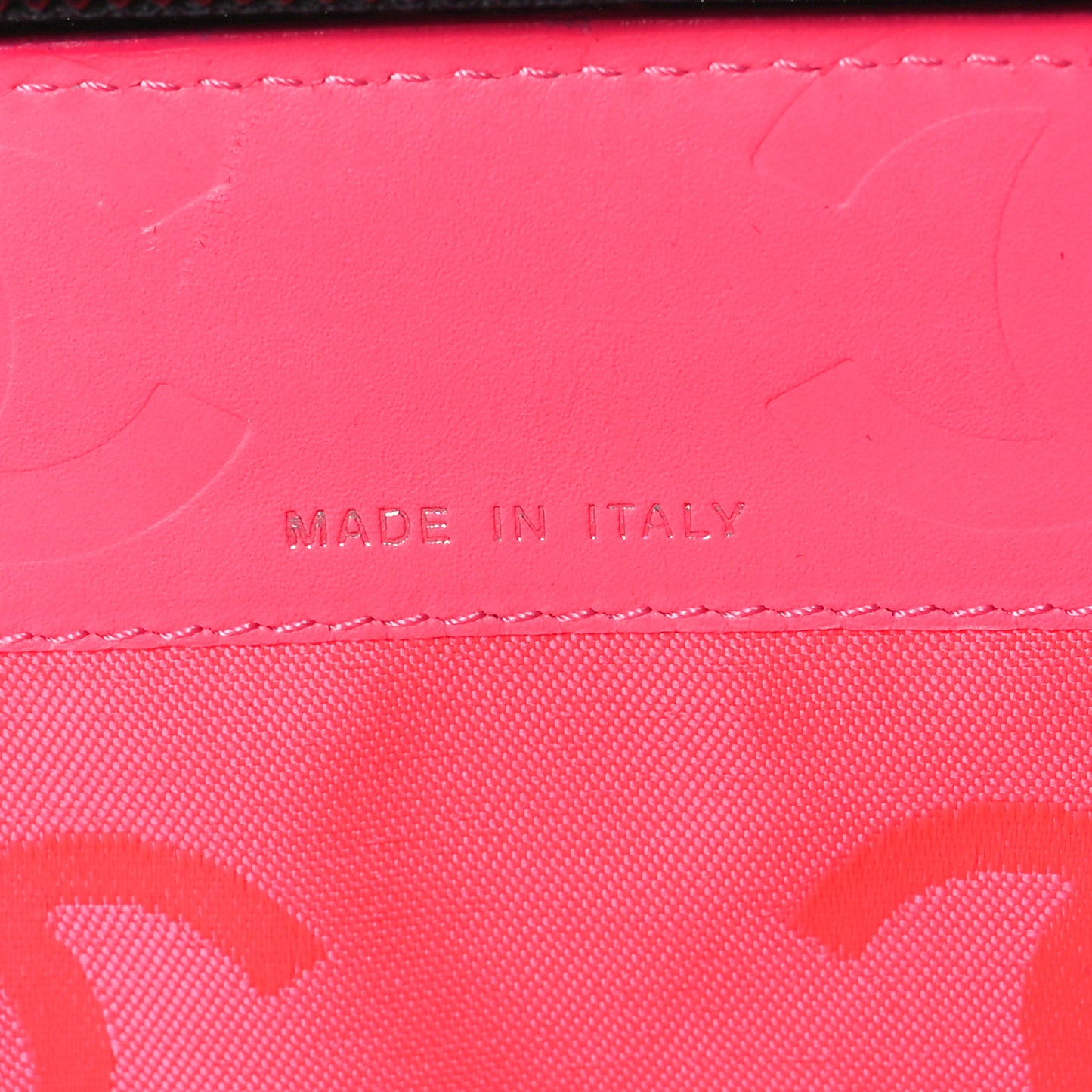 Calfskin Cambon Zip Around Organizer Wallet Black