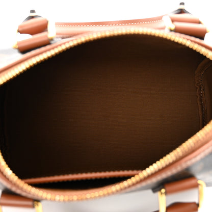 Celine Triomphe Canvas XL Calfskin Small Boston Bag Tan 6 of 10