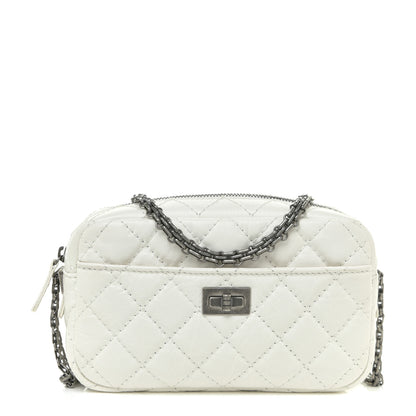 Chanel Aged Calfskin Quilted Mini Reissue Camera Case White 1 of 13