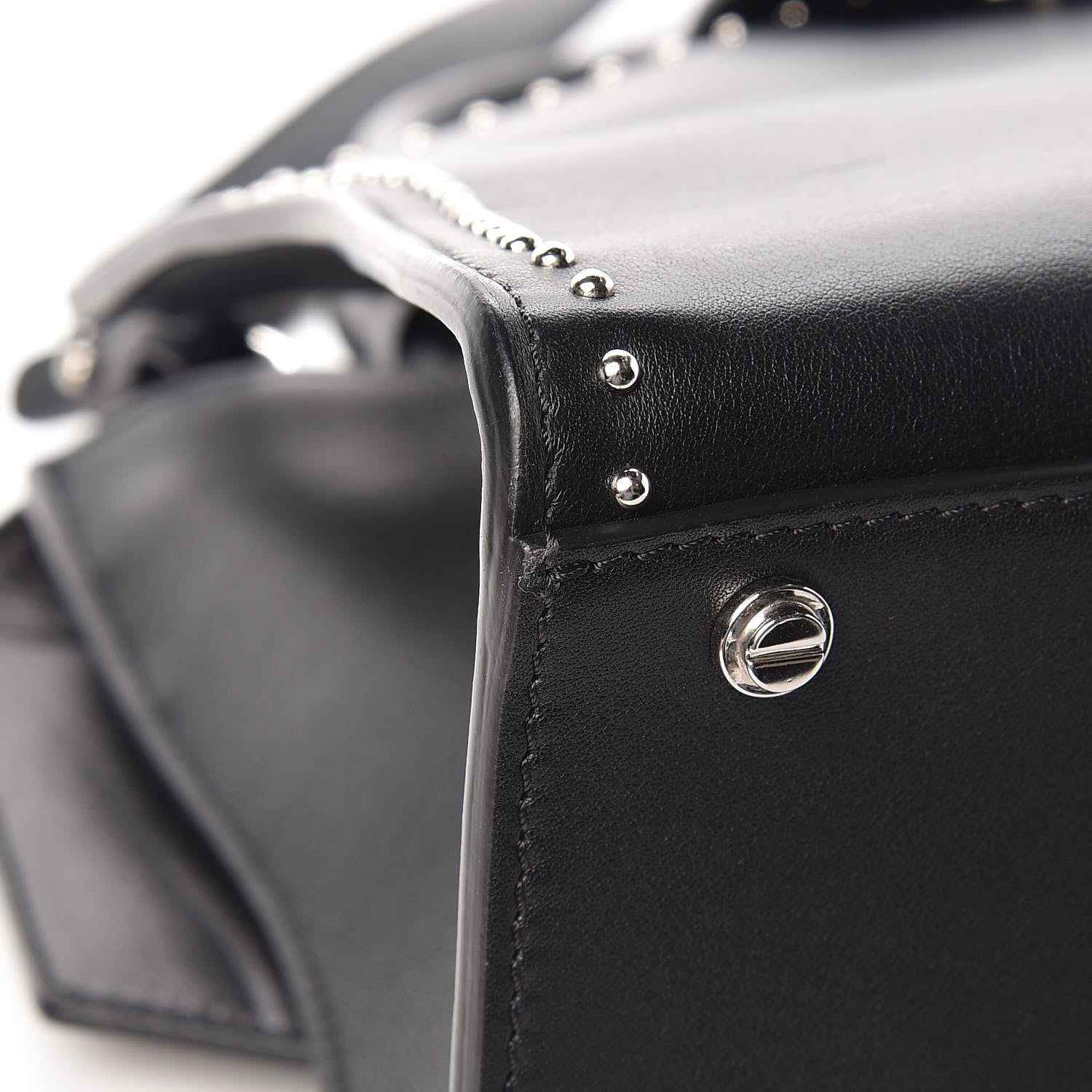 Givenchy Calfskin Studded Small Obsedia Satchel Black 14 of 15