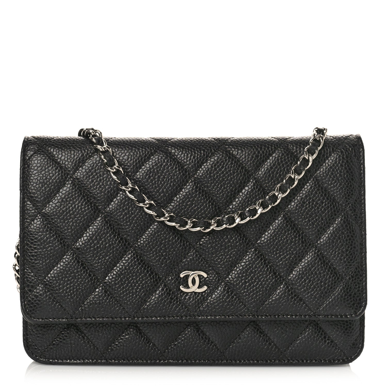 Chanel Caviar Quilted Wallet on Chain WOC Black 1 of 9