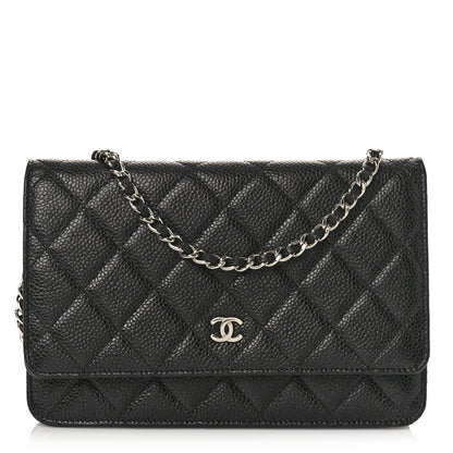 Chanel Caviar Quilted Wallet on Chain WOC Black 1 of 9