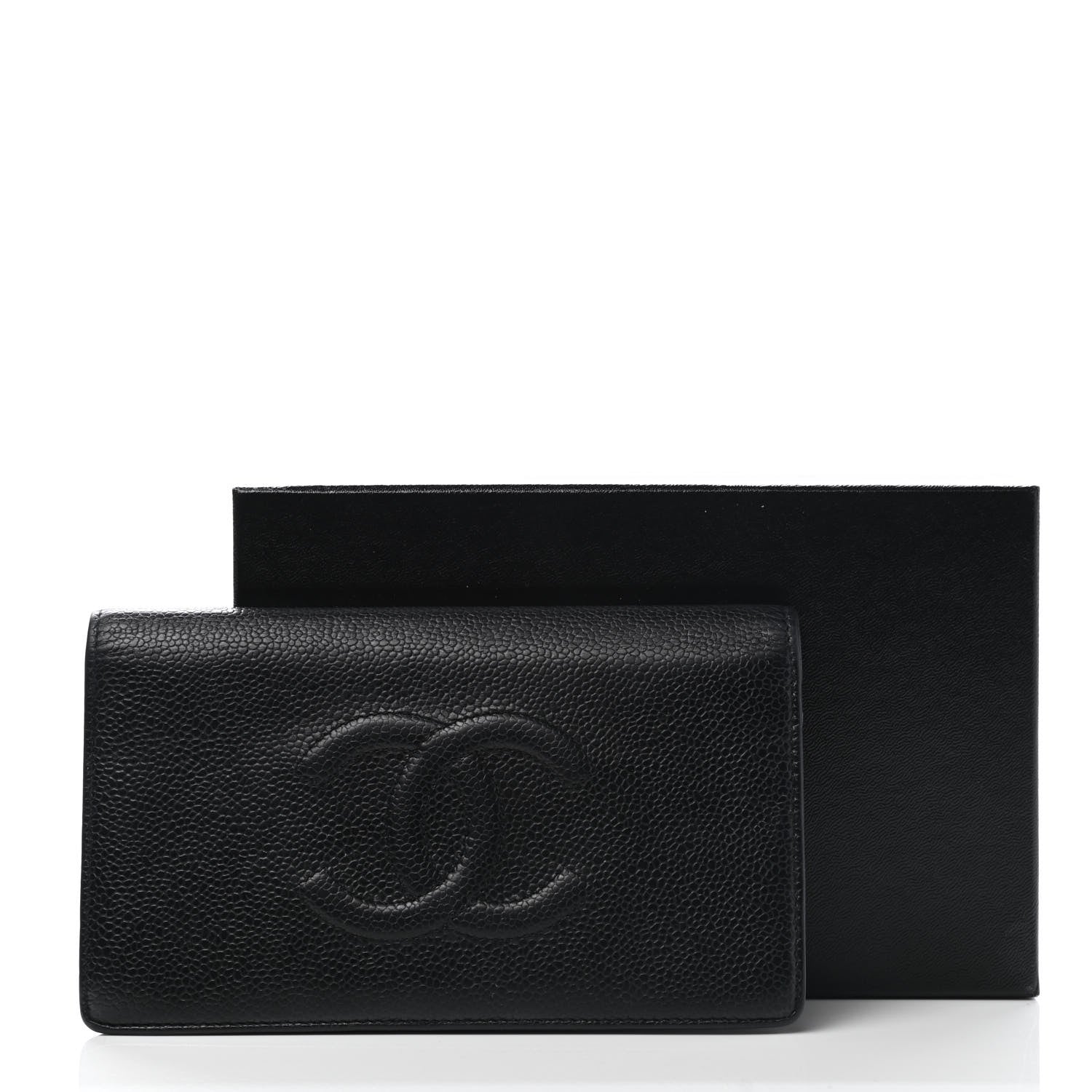 Chanel Caviar Timeless CC Yen Wallet Black 9 of 9