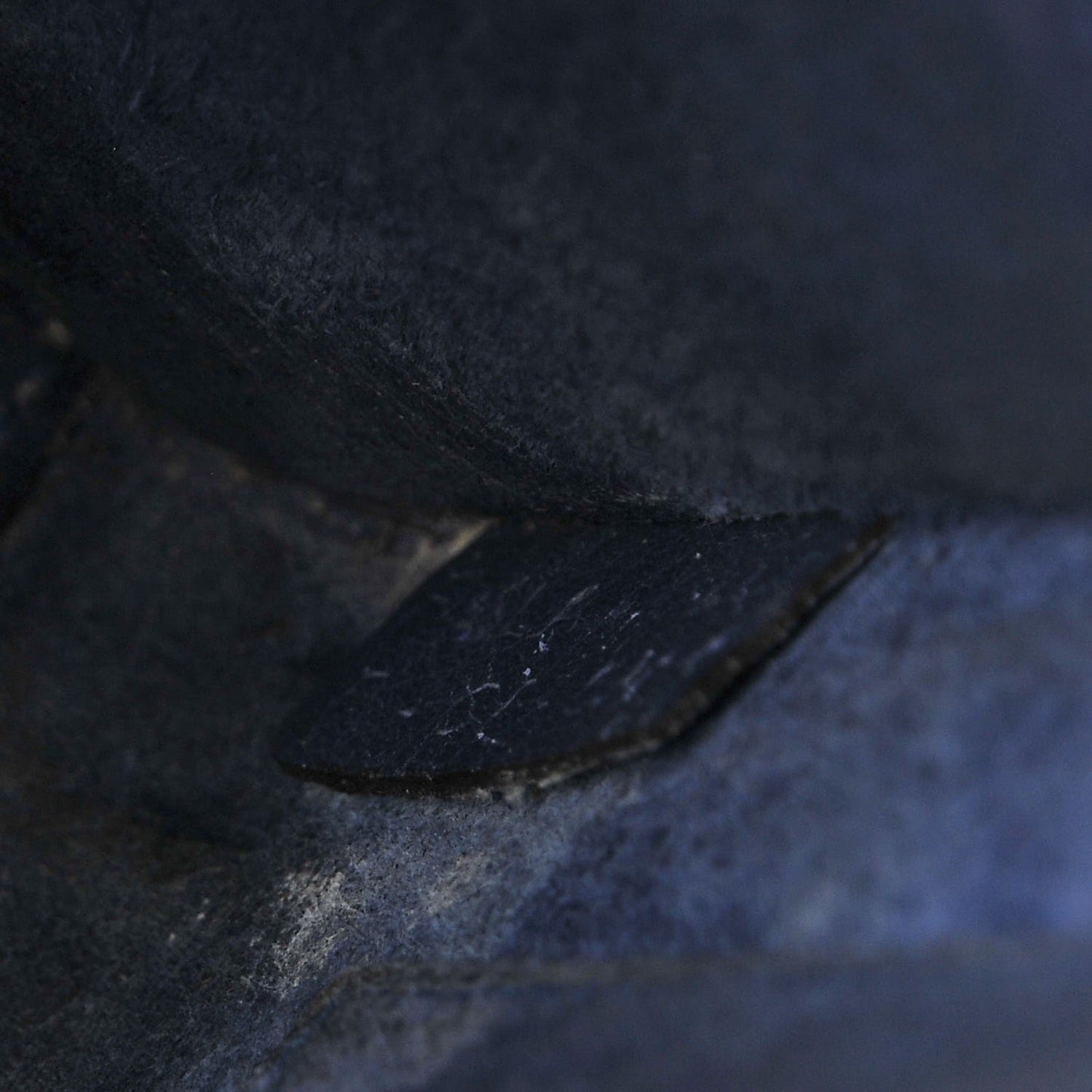 Drummed Calfskin Nano Luggage Indigo