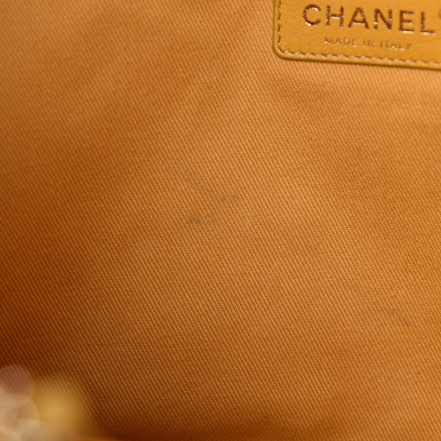 Chanel Lurex Canvas Small Deauville Tote Yellow 8 of 13