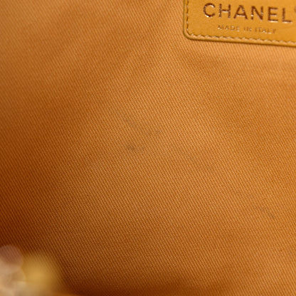 Chanel Lurex Canvas Small Deauville Tote Yellow 8 of 13