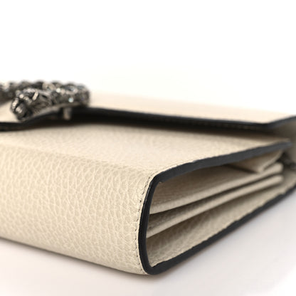 Gucci Dollar Calfskin Mini Dionysus Chain Wallet Mystic White 10 of 13