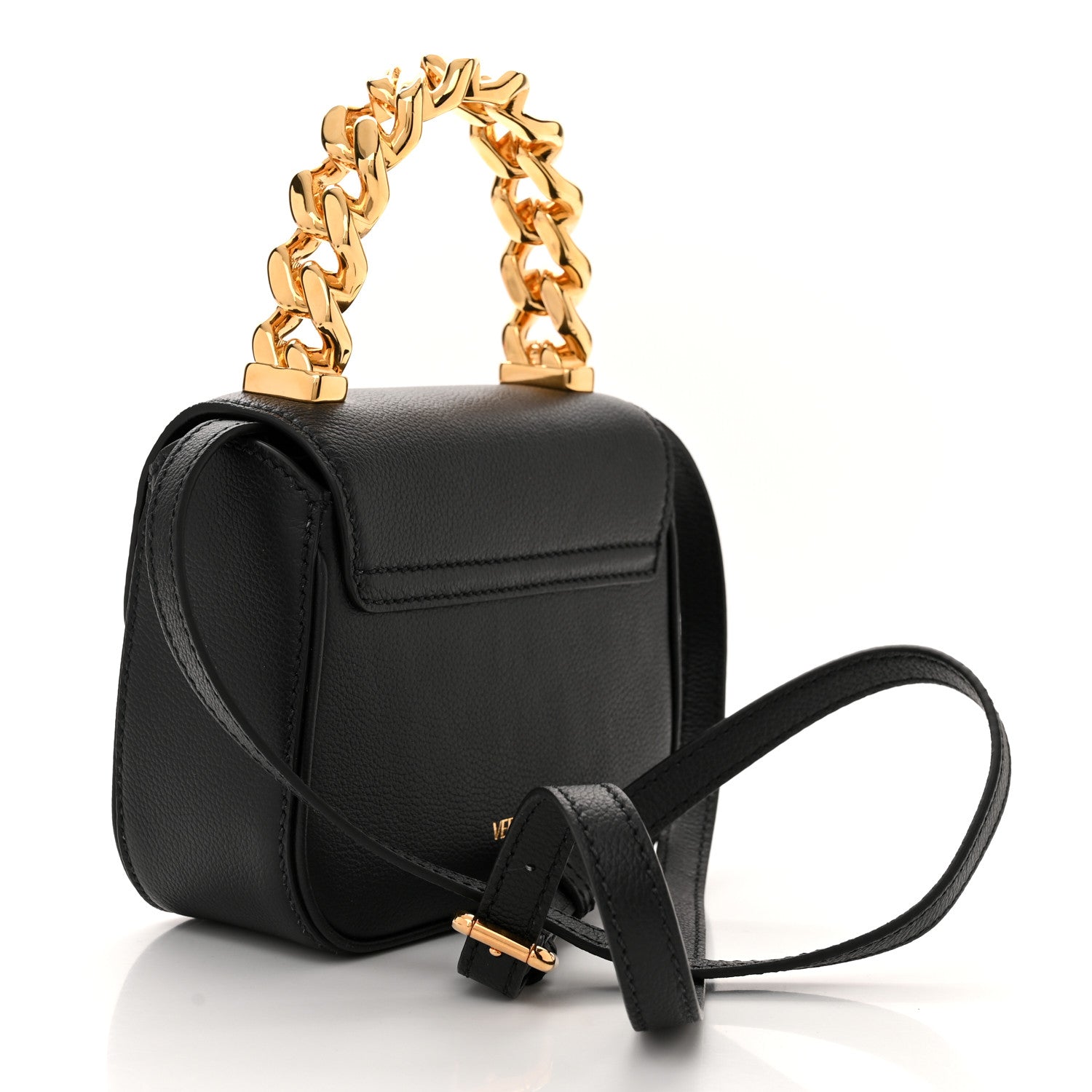 Versace Grained Calfskin Mini La Medusa Bag Black 3 of 9