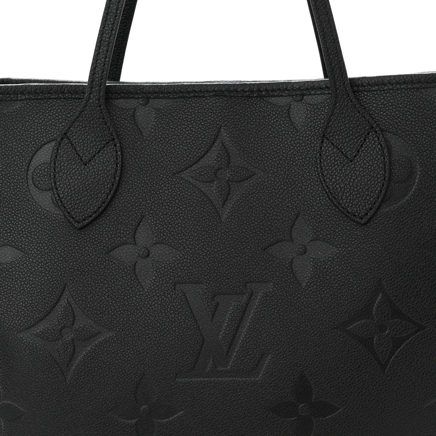 Louis Vuitton Empreinte Monogram Giant Neverfull MM Black 7 of 9