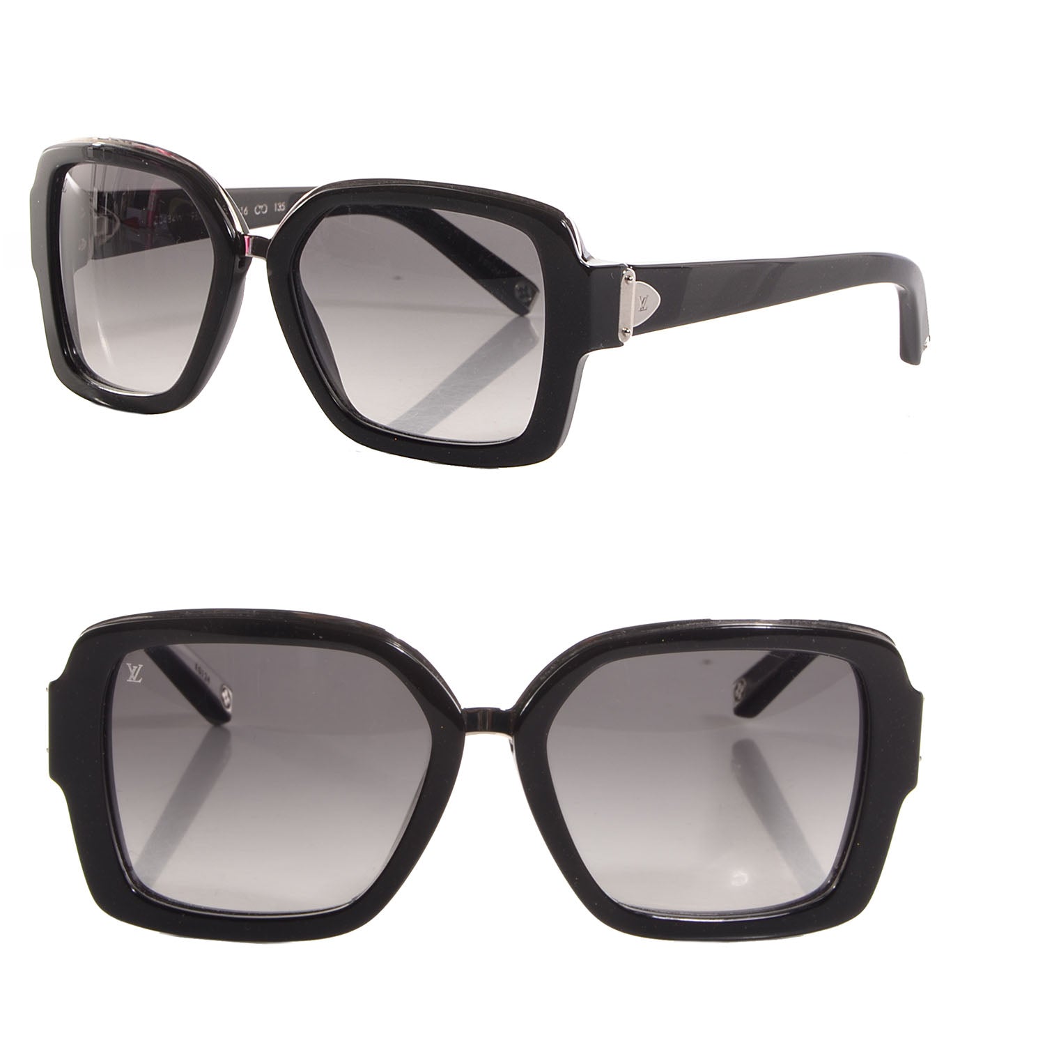 Louis Vuitton Soupçon Carre Sunglasses Z0484W Black Glitter 1 of 8