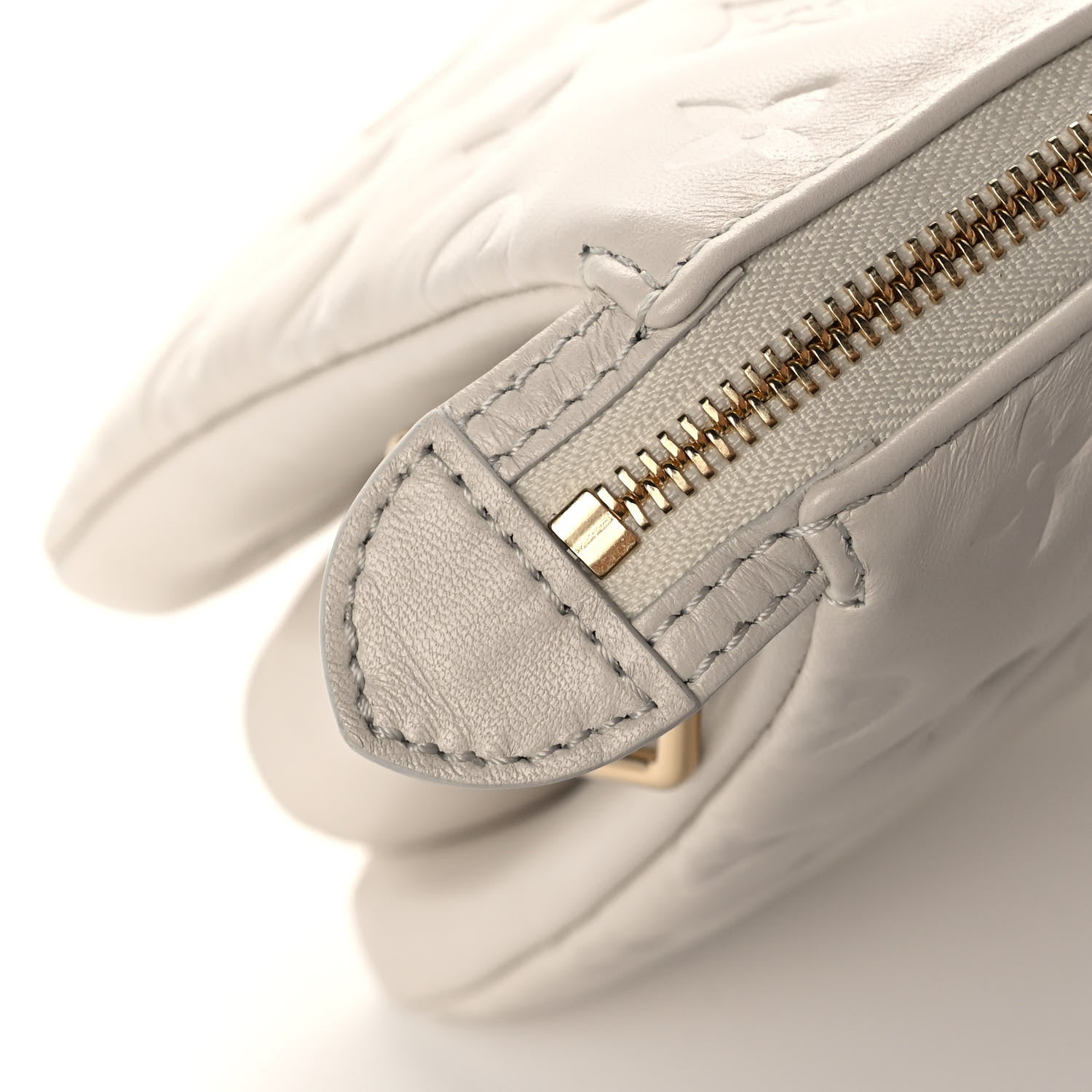 Louis Vuitton Lambskin Embossed Monogram Coussin PM Cream 13 of 13