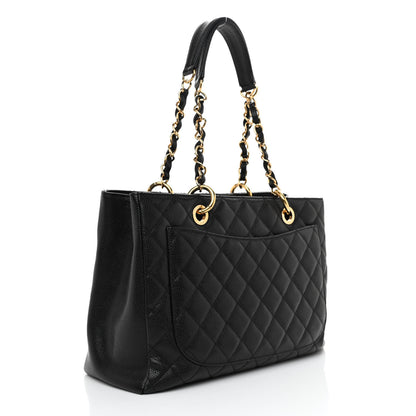 Chanel Caviar Quilted Grand Shopping Tote GST Black 3 of 11