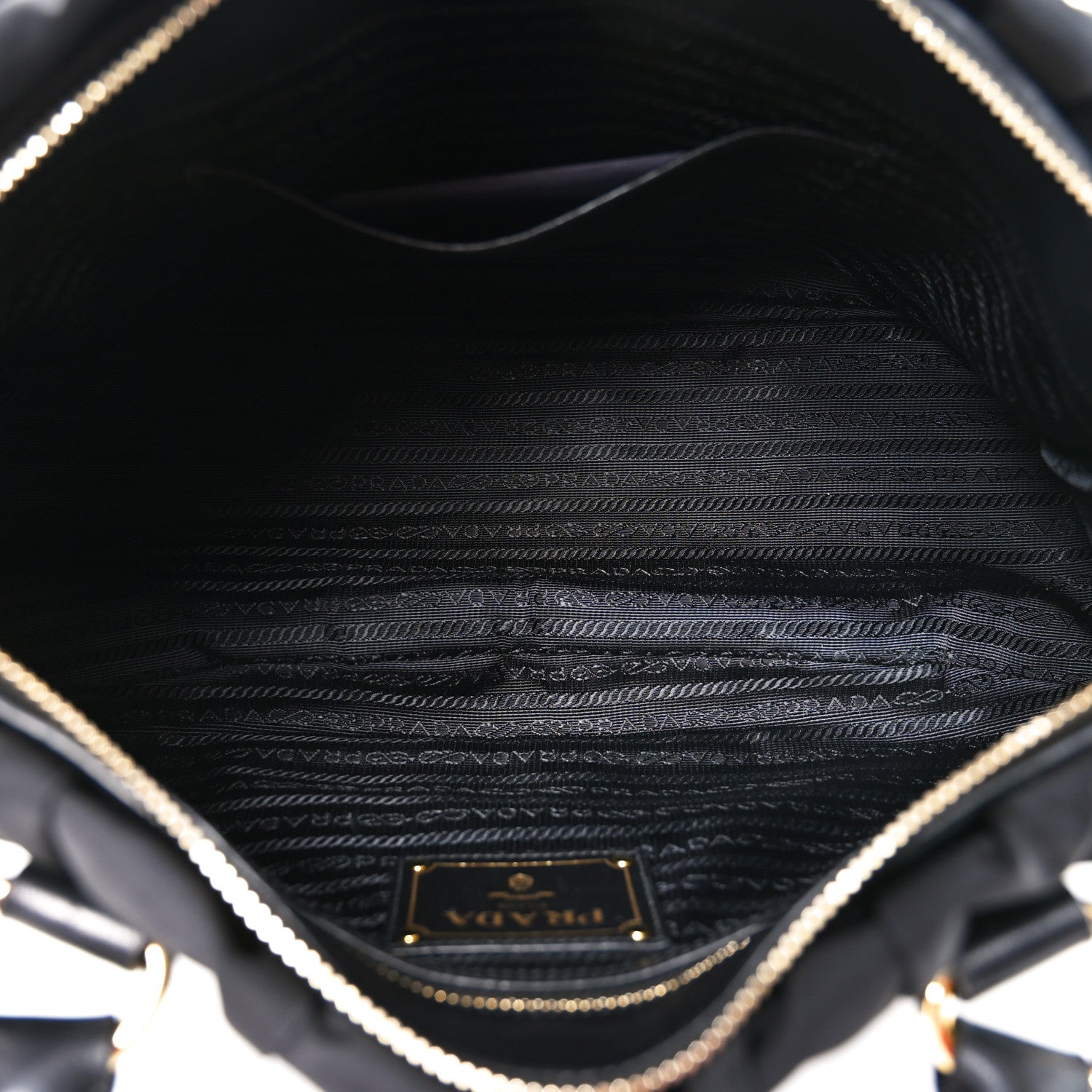 Prada Tessuto Nylon Gaufre Tote Black 5 of 9