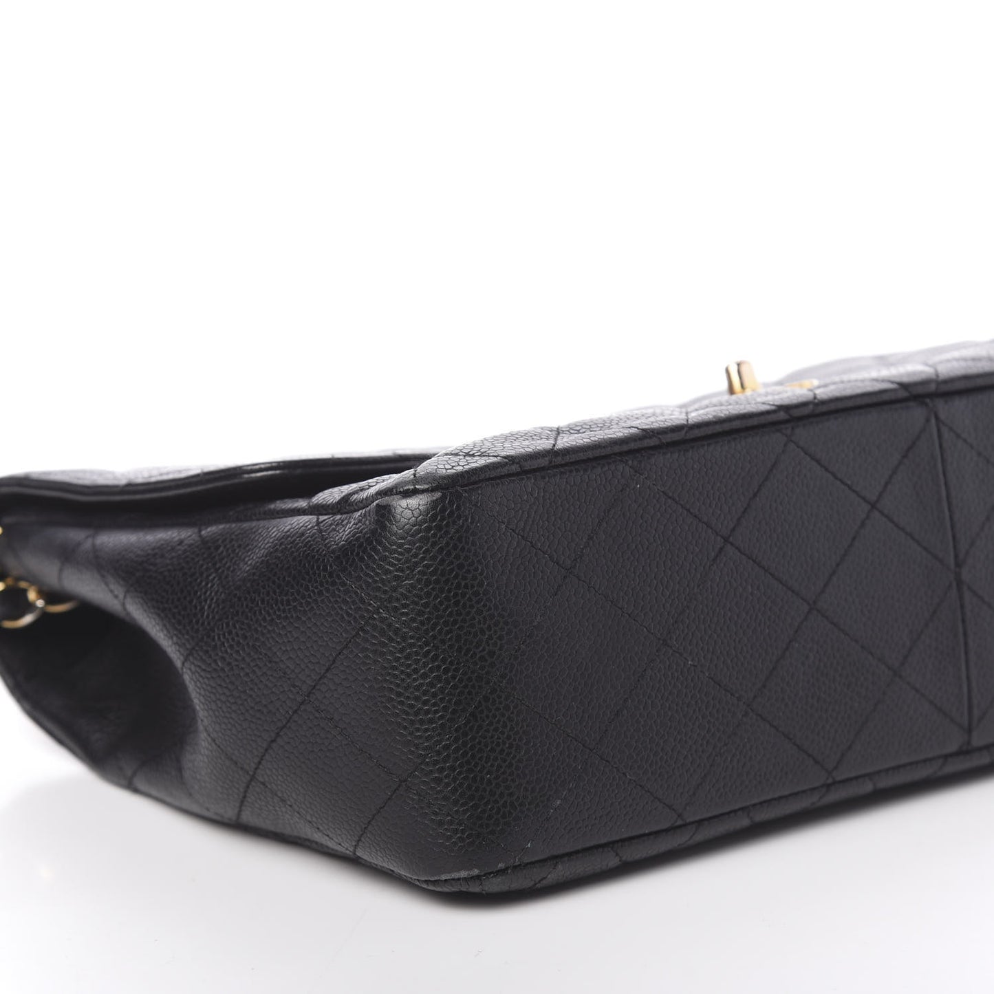 Caviar Quilted Jumbo Single Flap Black