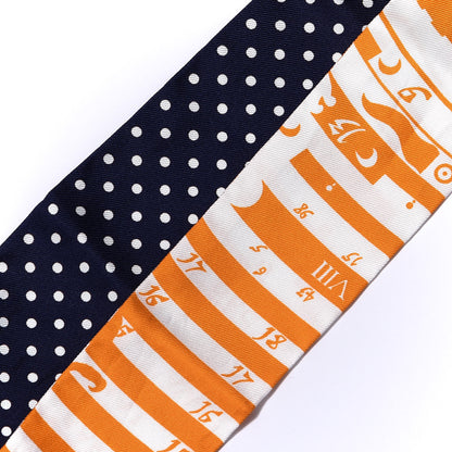 Hermes Silk Astrologie a Pois Twilly Orange Marine White 4 of 4