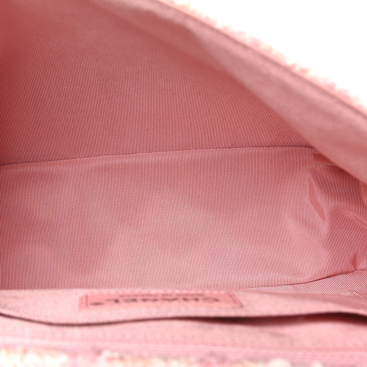 Tweed Braid Mini Reissue Square Flap Pink White