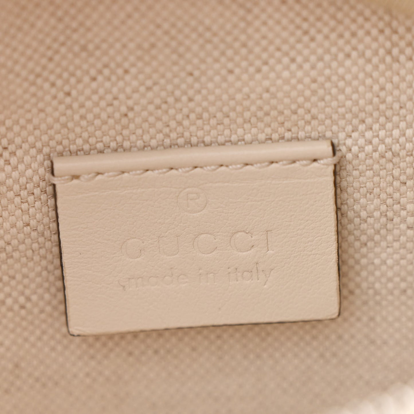 Calfskin GG Tennis Embossed Belt Bag Mystic White