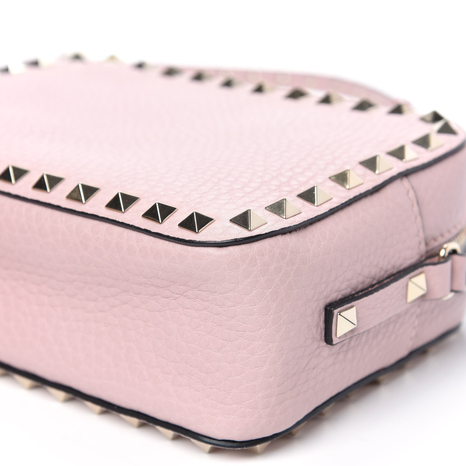 Valentino Garavani Pebbled Calfskin Rockstud Camera Crossbody Bag Cipria 8 of 8