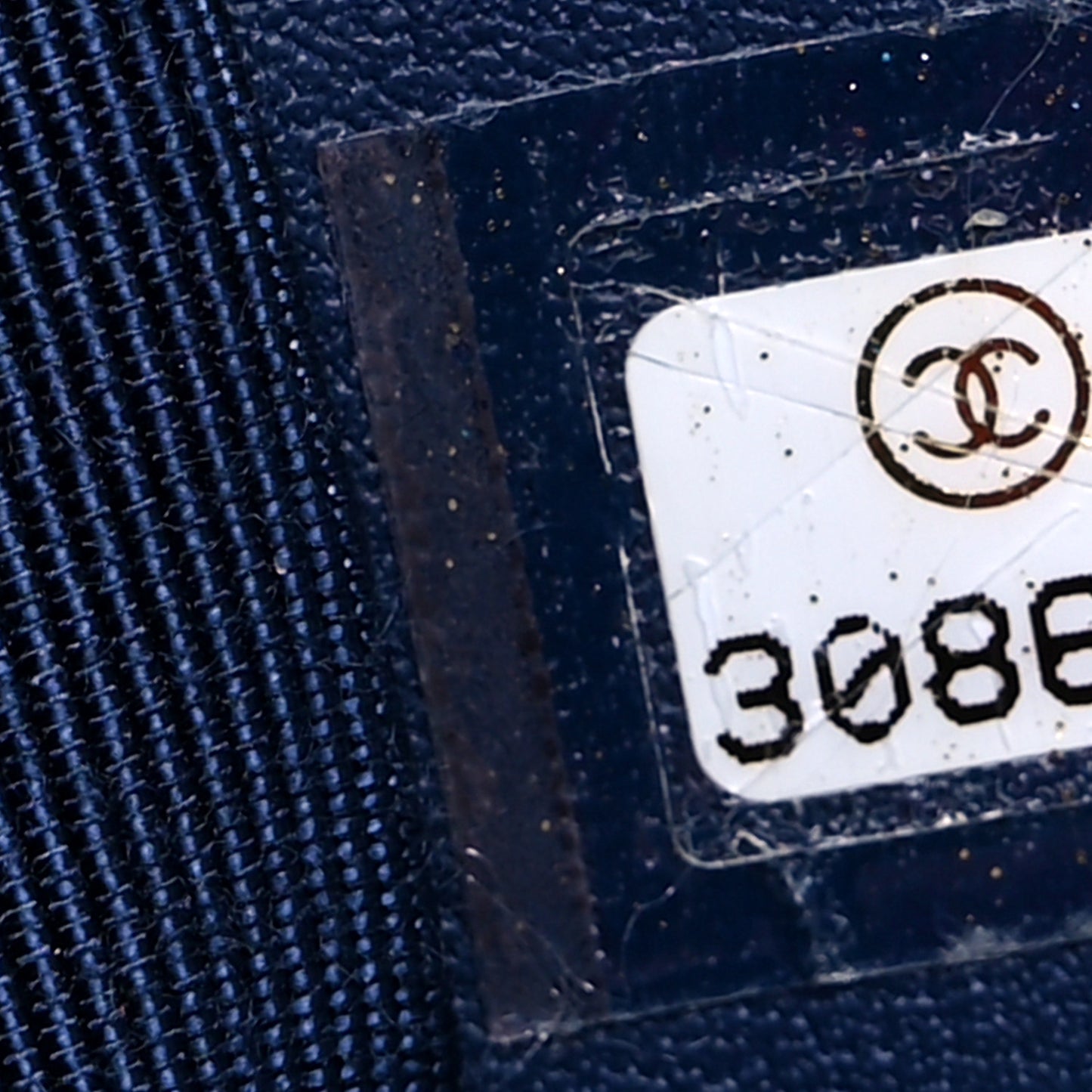 Cotton Canvas Quilted Medium Chanel 19 Flap Navy Blue
