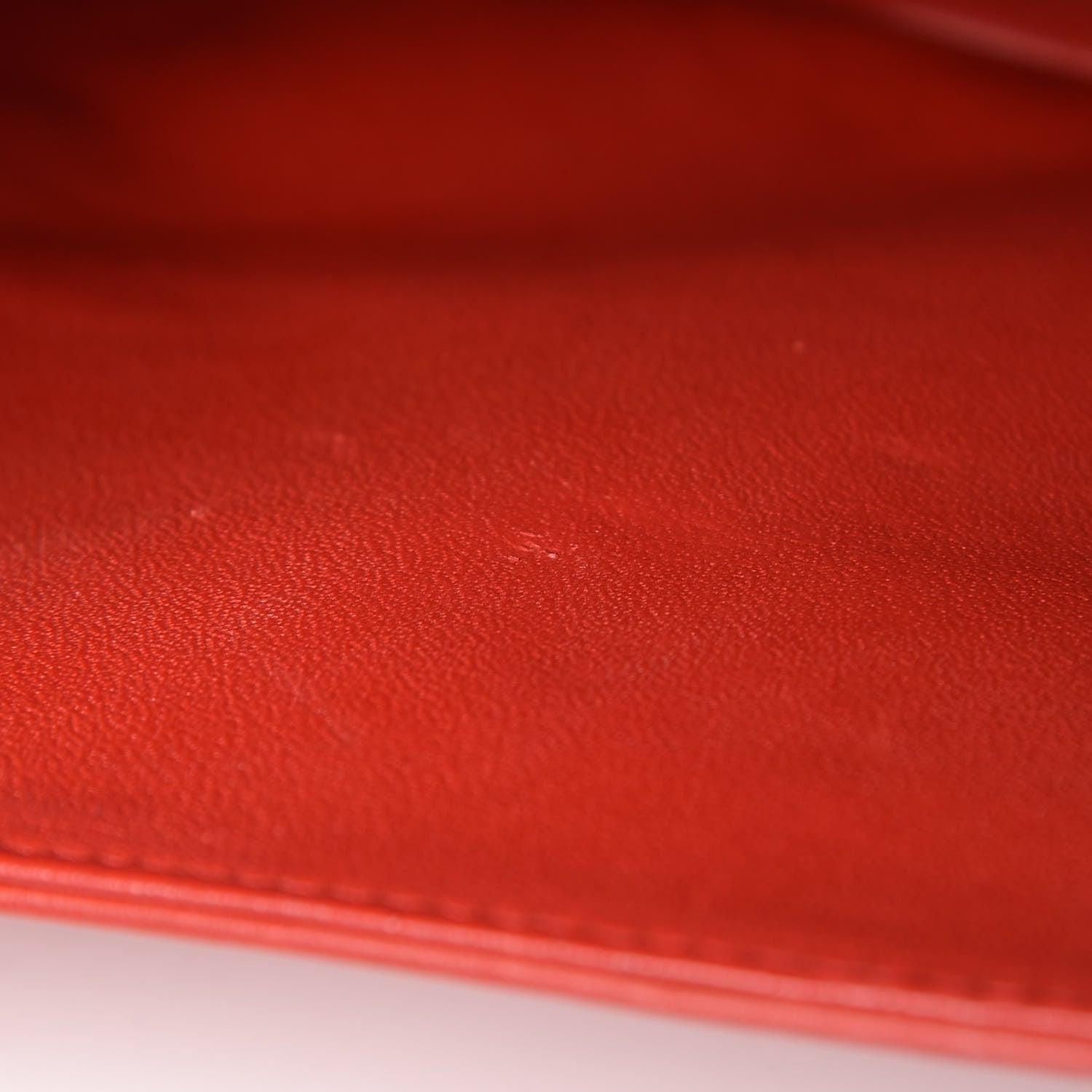 Chanel Lambskin Quilted Jumbo Double Flap Red 9 of 15