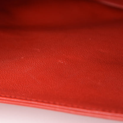Chanel Lambskin Quilted Jumbo Double Flap Red 9 of 15