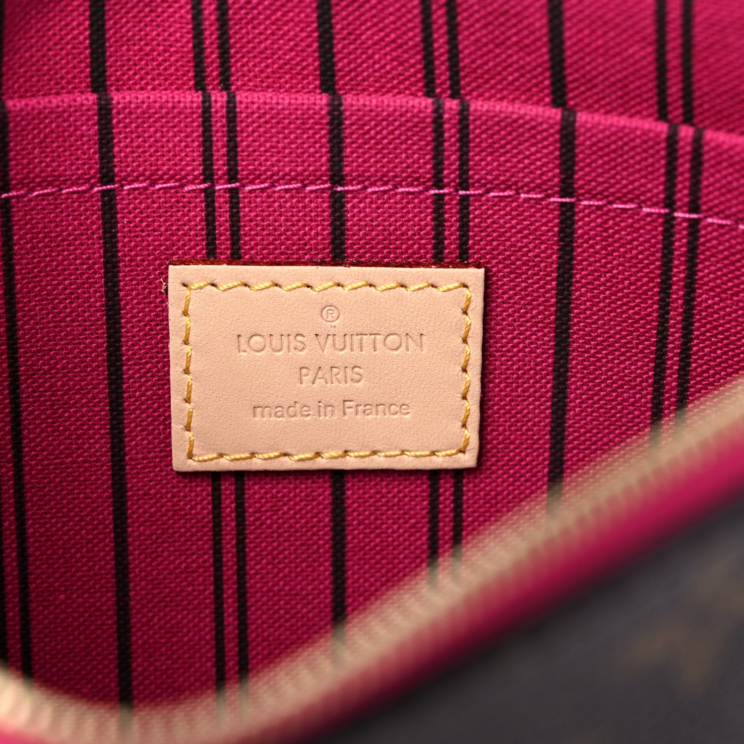 Louis Vuitton Monogram Neverfull MM GM Pochette Pivoine 6 of 7