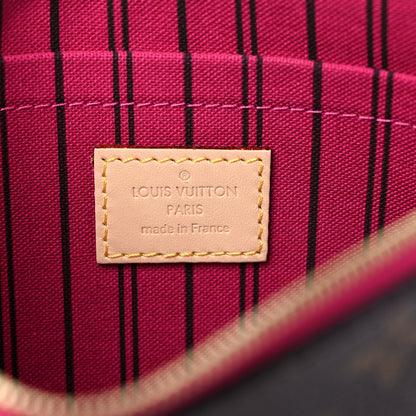 Louis Vuitton Monogram Neverfull MM GM Pochette Pivoine 6 of 7