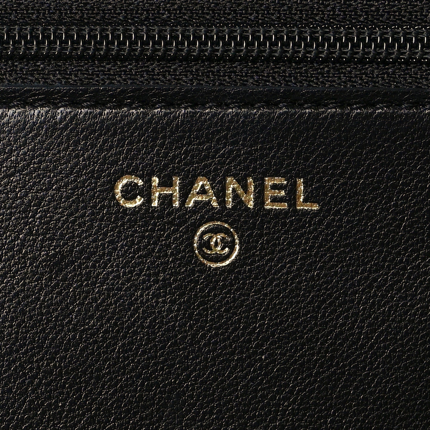 Lambskin Quilted Chanel 19 Wallet On Chain WOC Black