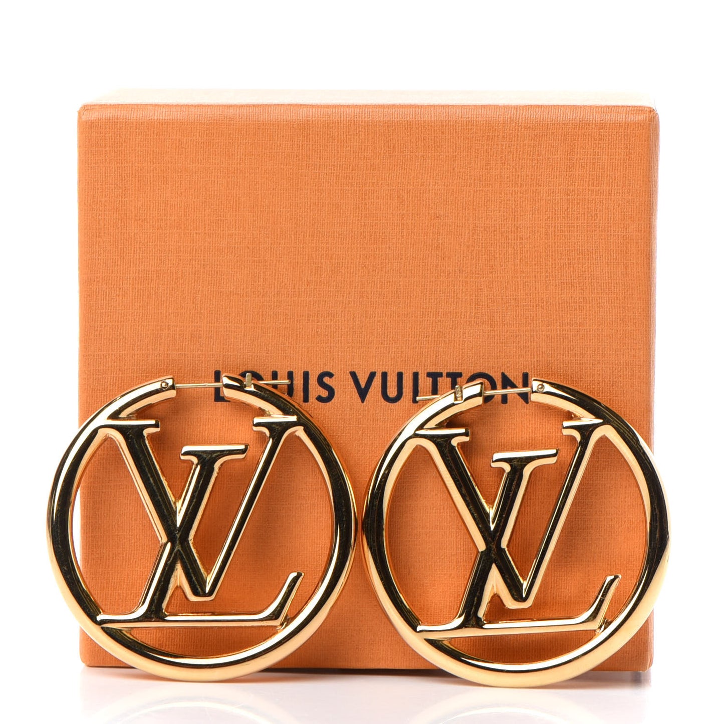 Metal Louise Hoop Earrings Gold