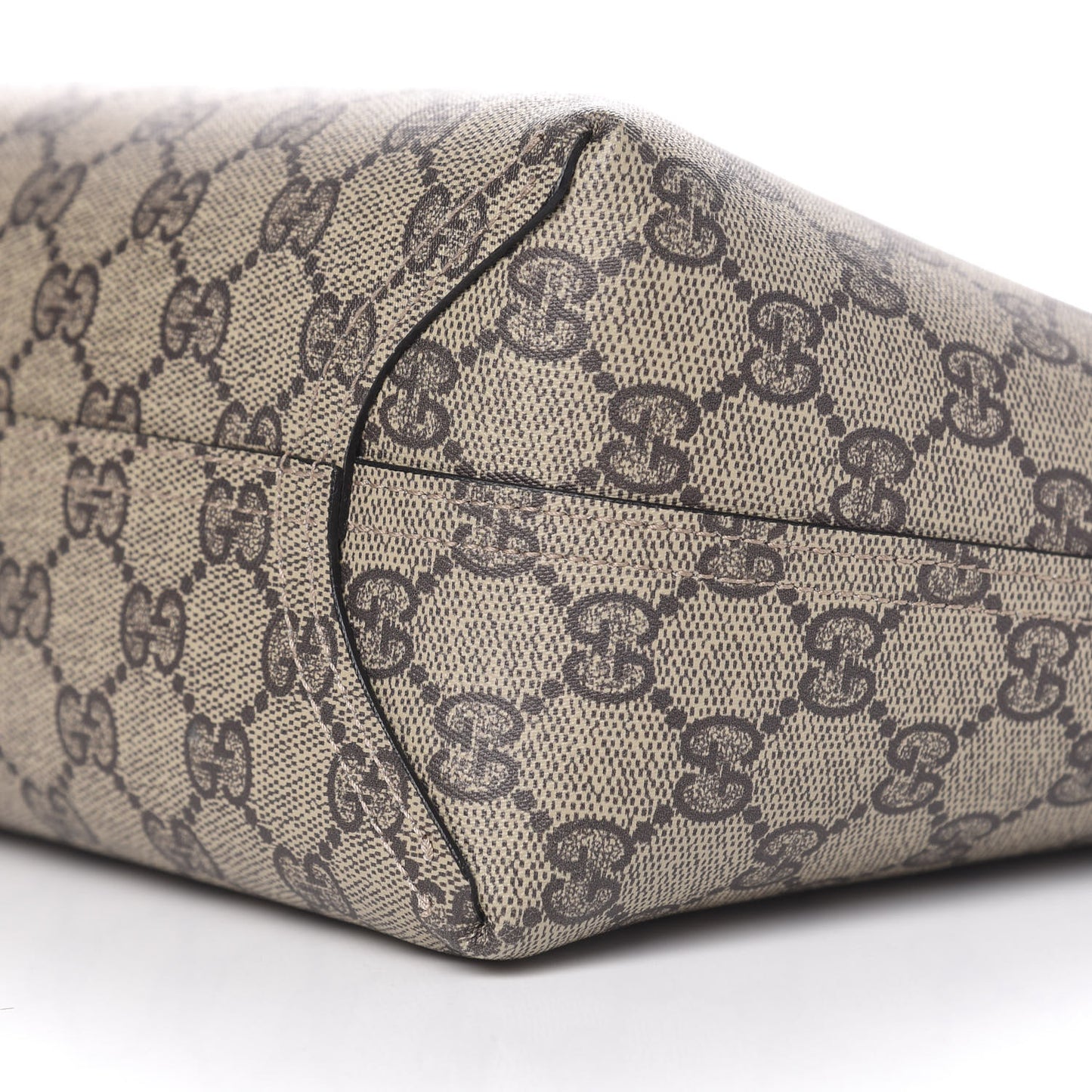 GG Supreme Monogram Small Reversible Tote Beige Black