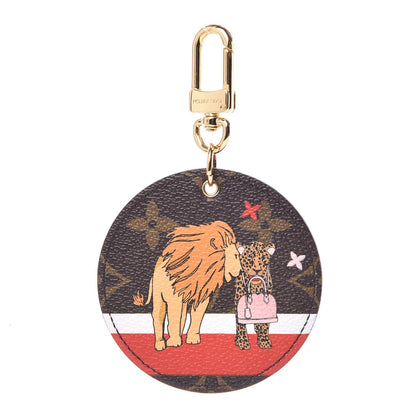 Louis Vuitton Monogram 2018 Christmas Animation Cats Bag Charm Key Ring 1 of 4