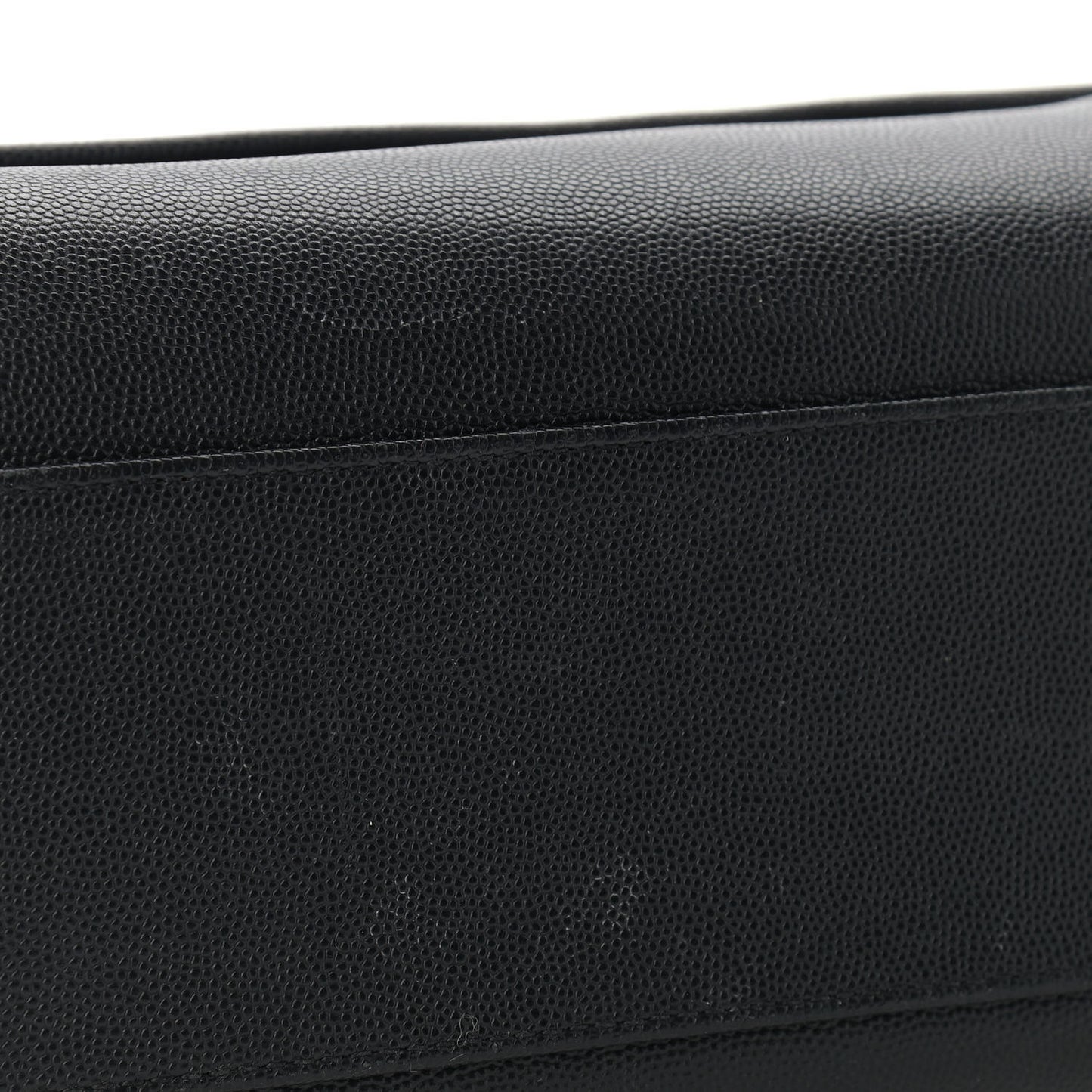 Grain De Poudre Medium West Hollywood Monogram Fold-Over Black