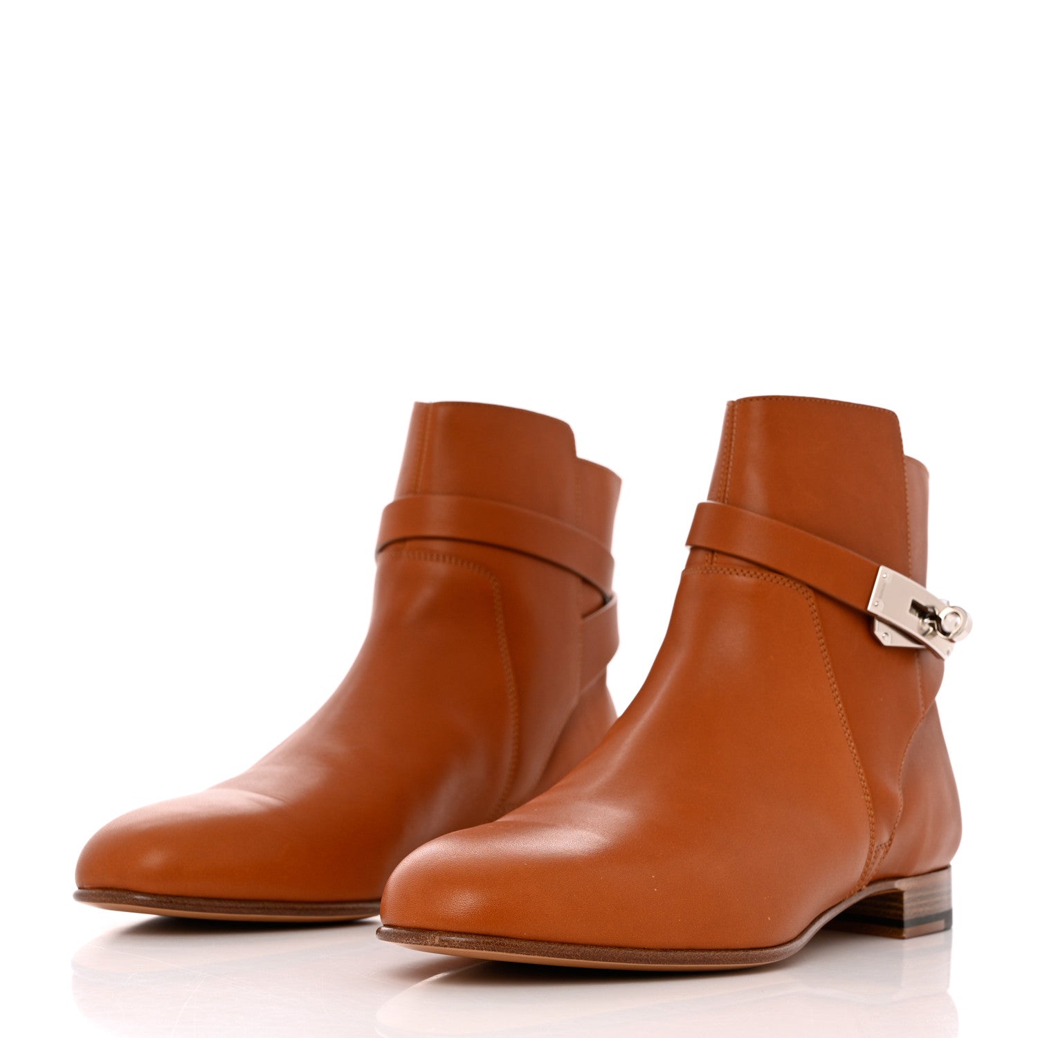 Hermes Calfskin Neo Low Boots 40 Natural 3 of 12