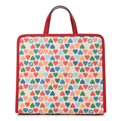 Gucci Coated Canvas Childrens Heart Tote Red 1 of 10