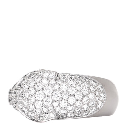 Cartier 18K White Gold Diamond Black Onyx Emerald Panthere De Cartier Ring 50 5.25 5 of 8
