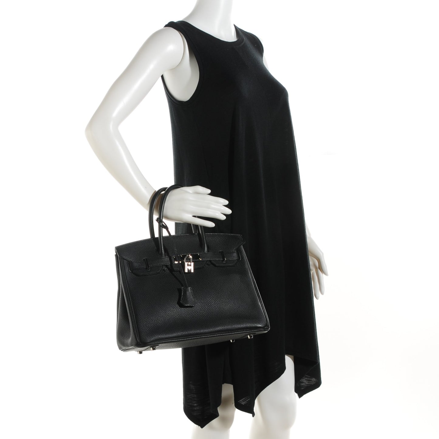 Taurillon Clemence Birkin 30 Black