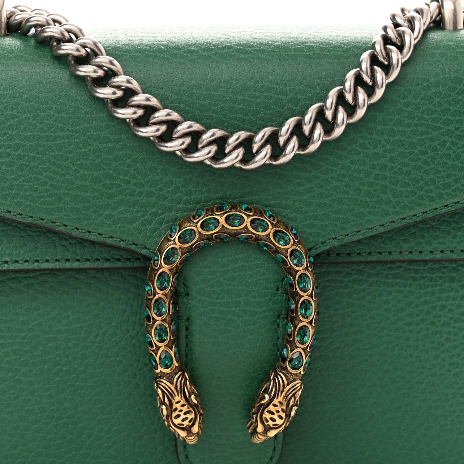 Gucci Calfskin Mini Dionysus Shoulder Bag Emerald 9 of 12