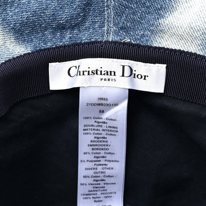 Christian Dior Denim Bucket Hat 58 Blue 8 of 8