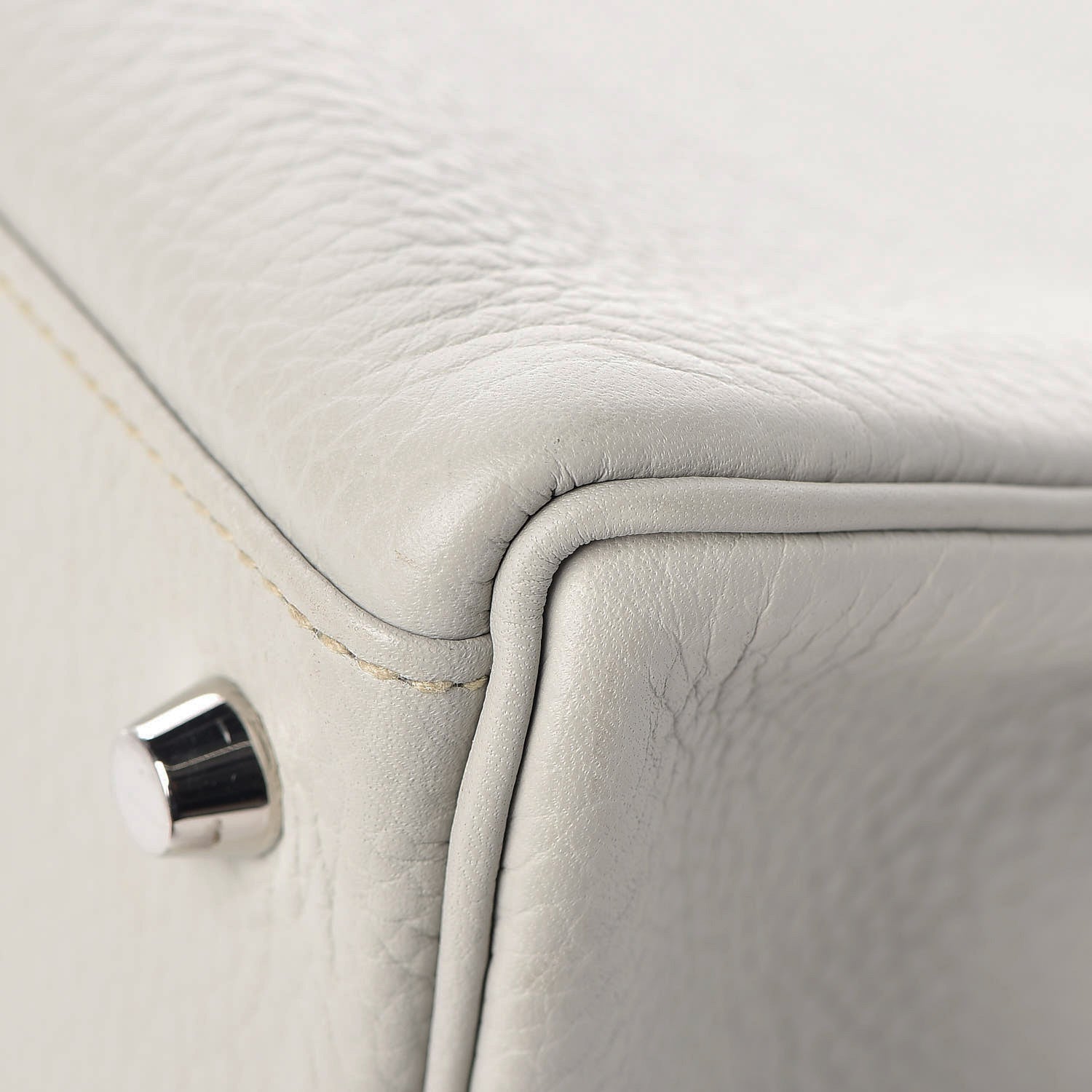 Hermes Taurillon Clemence Kelly Retourne 35 Gris Perle 11 of 28